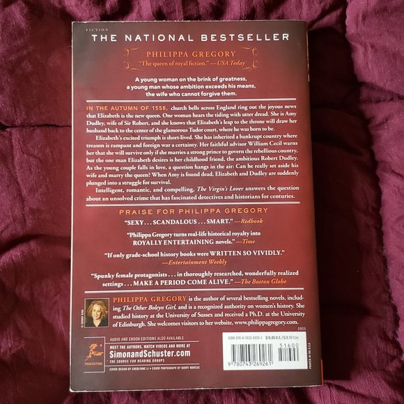 The Virgin's Lover Philippa Gregory paperback book Tudor Plantagenet - Picture 3 of 4